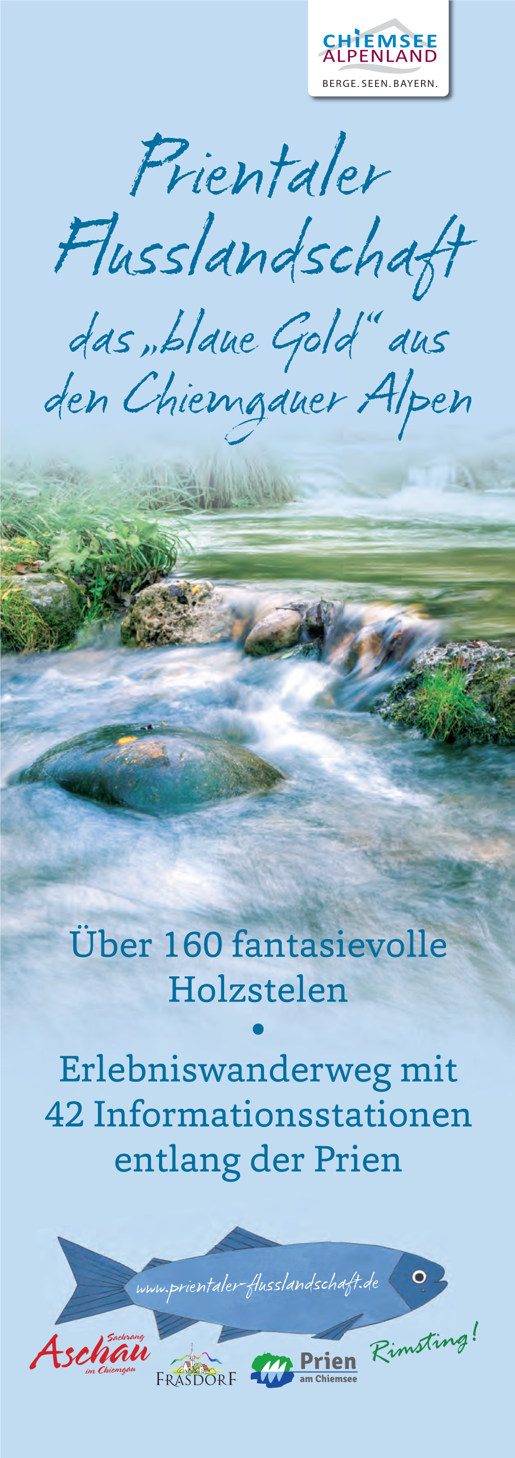 Prientaler Flusslandschaft Das „Blaue Gold“ Aus Den Chiemgauer Alpen
