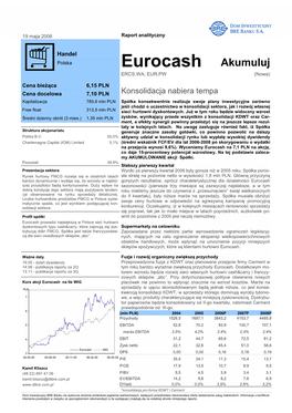 Eurocash Akumuluj ERCS.WA; EUR.PW (Nowa)