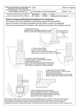 Guide to Exposing Building Foundations for Inspection