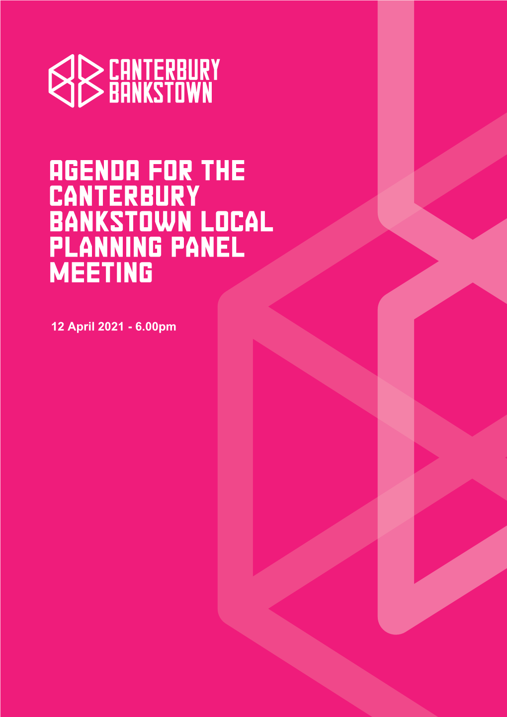 Agenda of Canterbury Bankstown Local Planning Panel Meeting