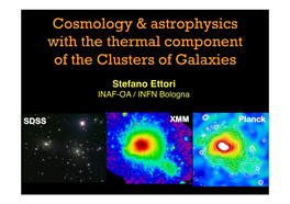 Cosmology & Astrophysics with the Thermal Component of the Clusters of Galaxies