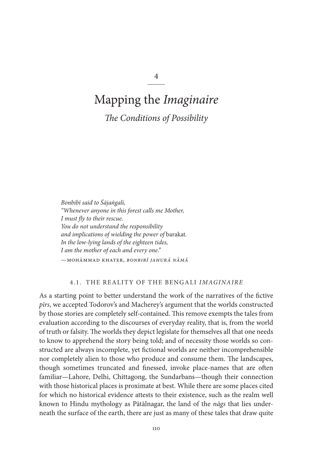 Mapping the Imaginaire the Conditions of Possibility