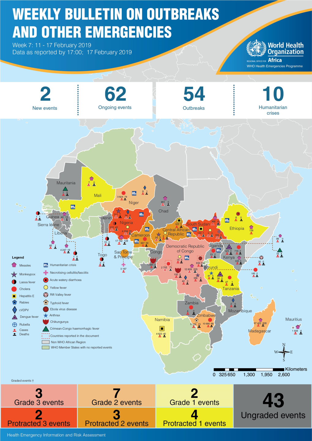 Democratic Republic of the Congo 4 - 6 Ongoing Events Cholera in the Democratic Republic of the Congo