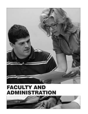 Faculty and Administration | Course Catalog 2013-2015