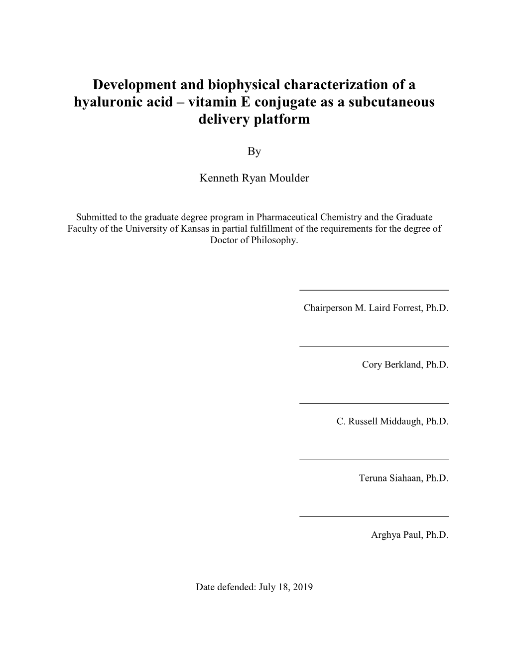 Vitamin E Conjugate As a Subcutaneous Delivery Platform