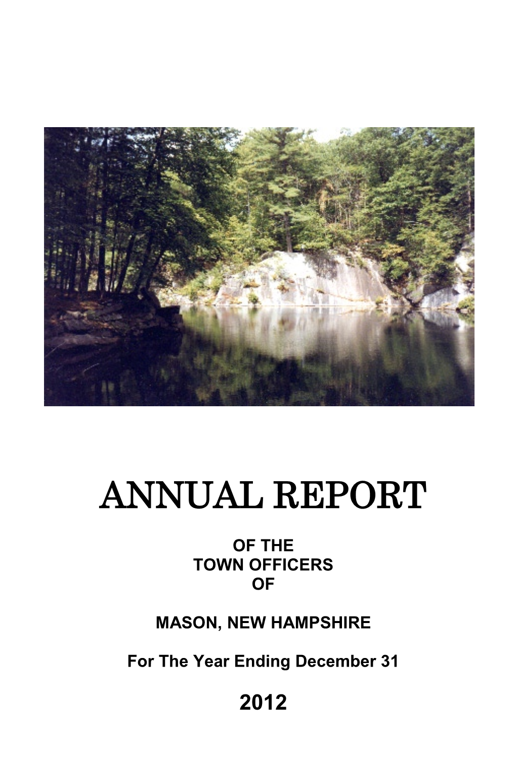 Mason 2012 Annual Report