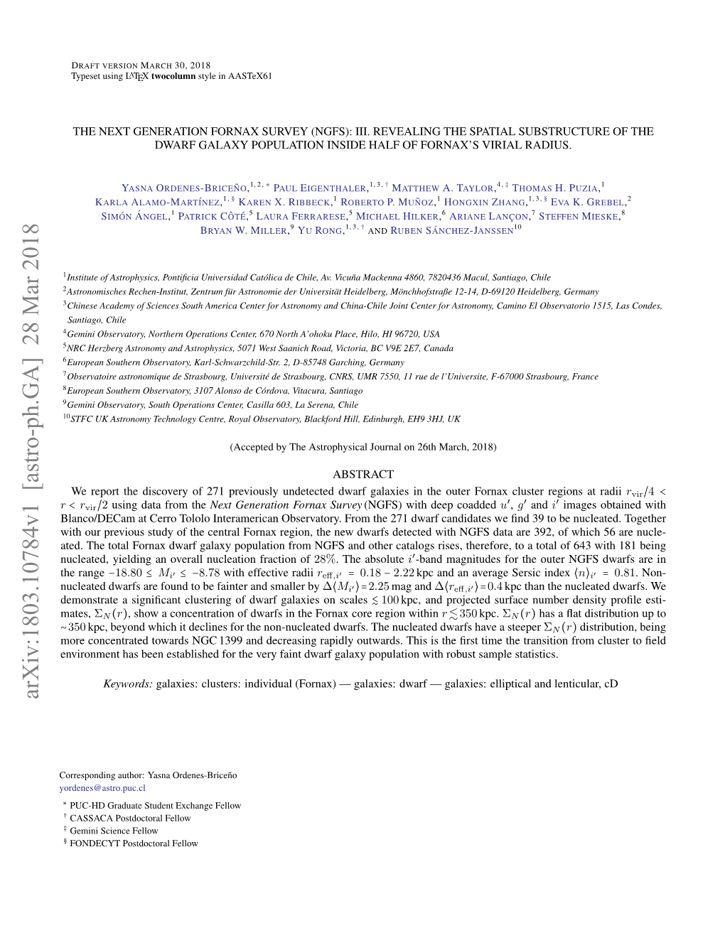 The Next Generation Fornax Survey (NGFS): III. Revealing the Spatial Substructure of the Dwarf Galaxy Population Inside Half of Fornax's Virial Radius