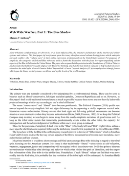Web Wide Warfare. Part 1: the Blue Shadow