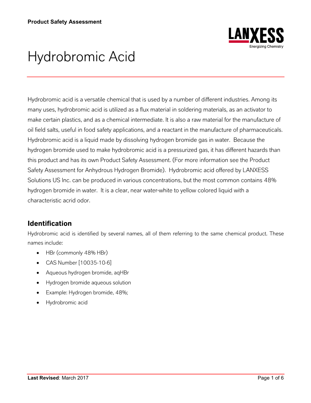 Hydrobromic Acid