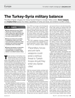The Turkey-Syria Military Balance