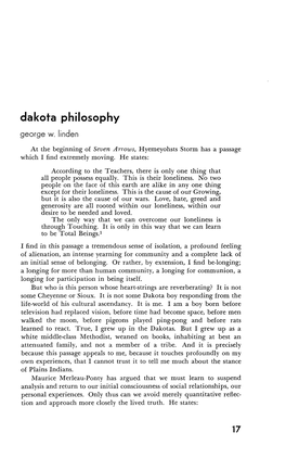 Dakota Philosophy 17
