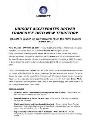Ubisoft Accelerates Driver Franchise Into New Territory