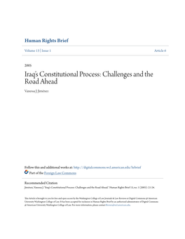 Iraq's Constitutional Process