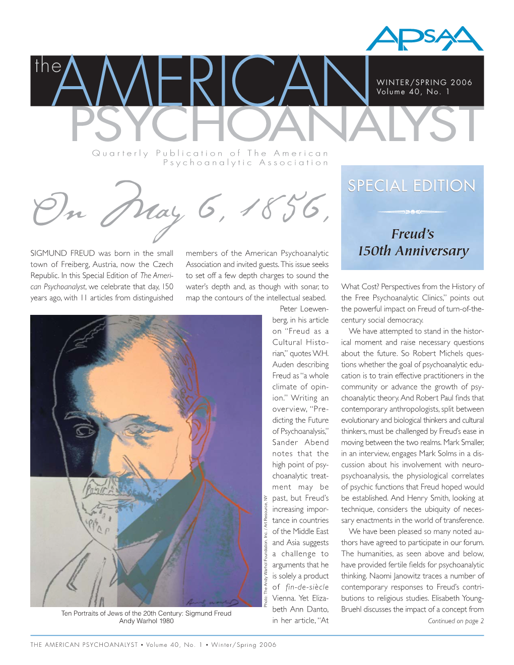 The American Psychoanalyst (TAP