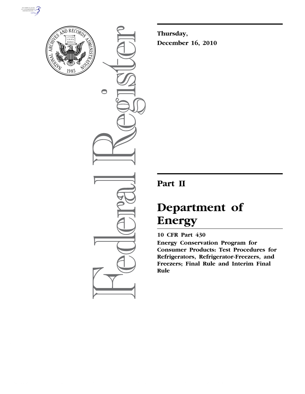 Department of Energy