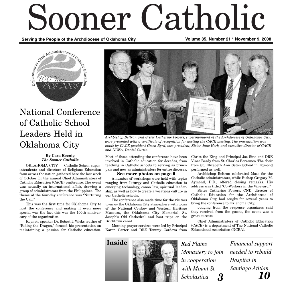 National Conference of Catholic School Leaders Held in Oklahoma