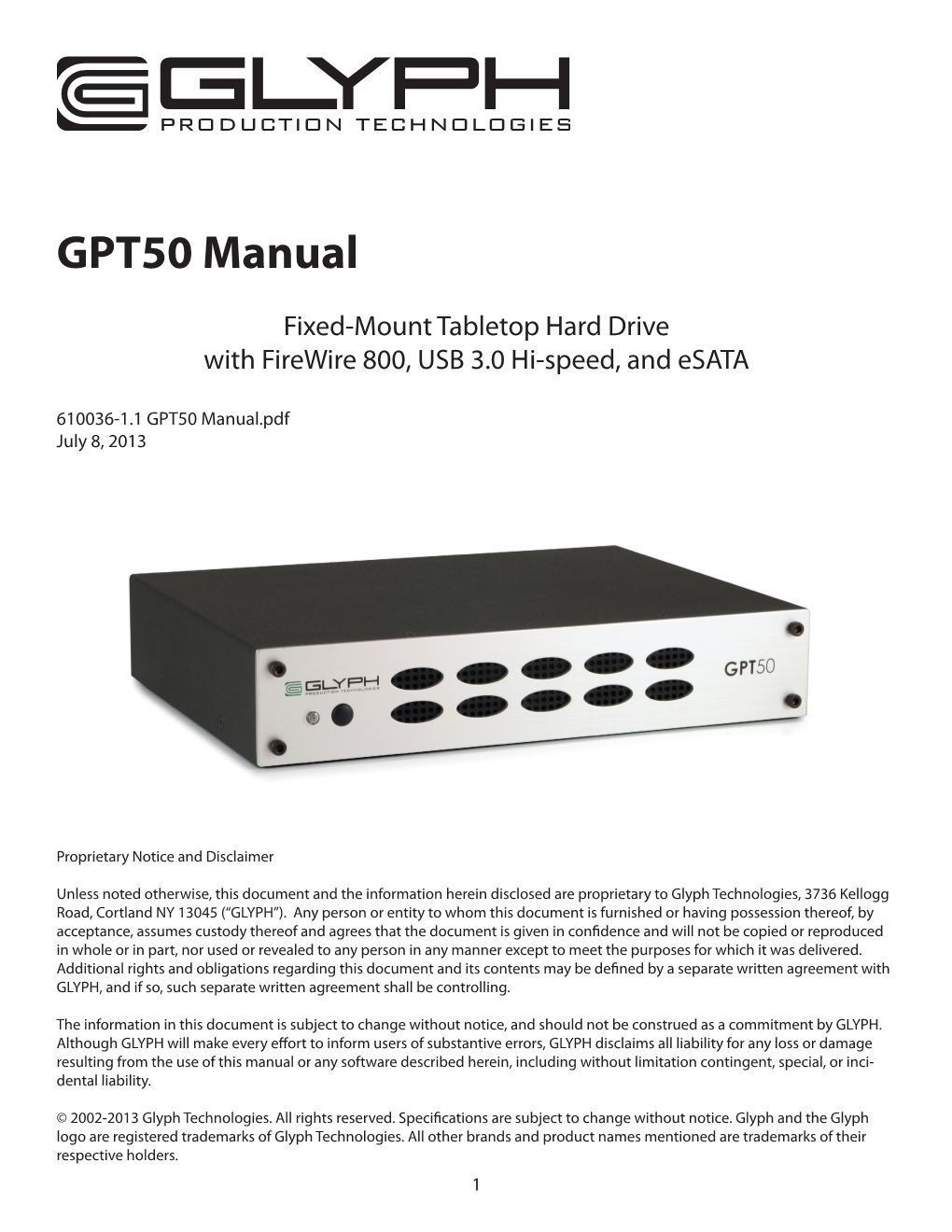 GPT50 Manual