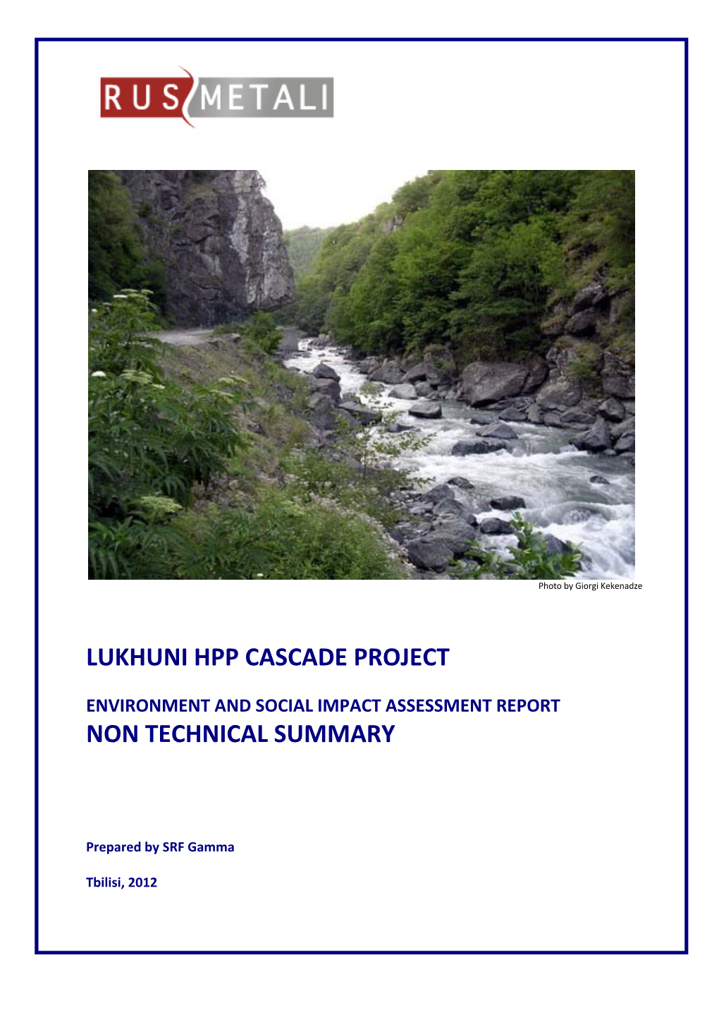 Lukhuni Hpp Cascade Project Non Technical Summary