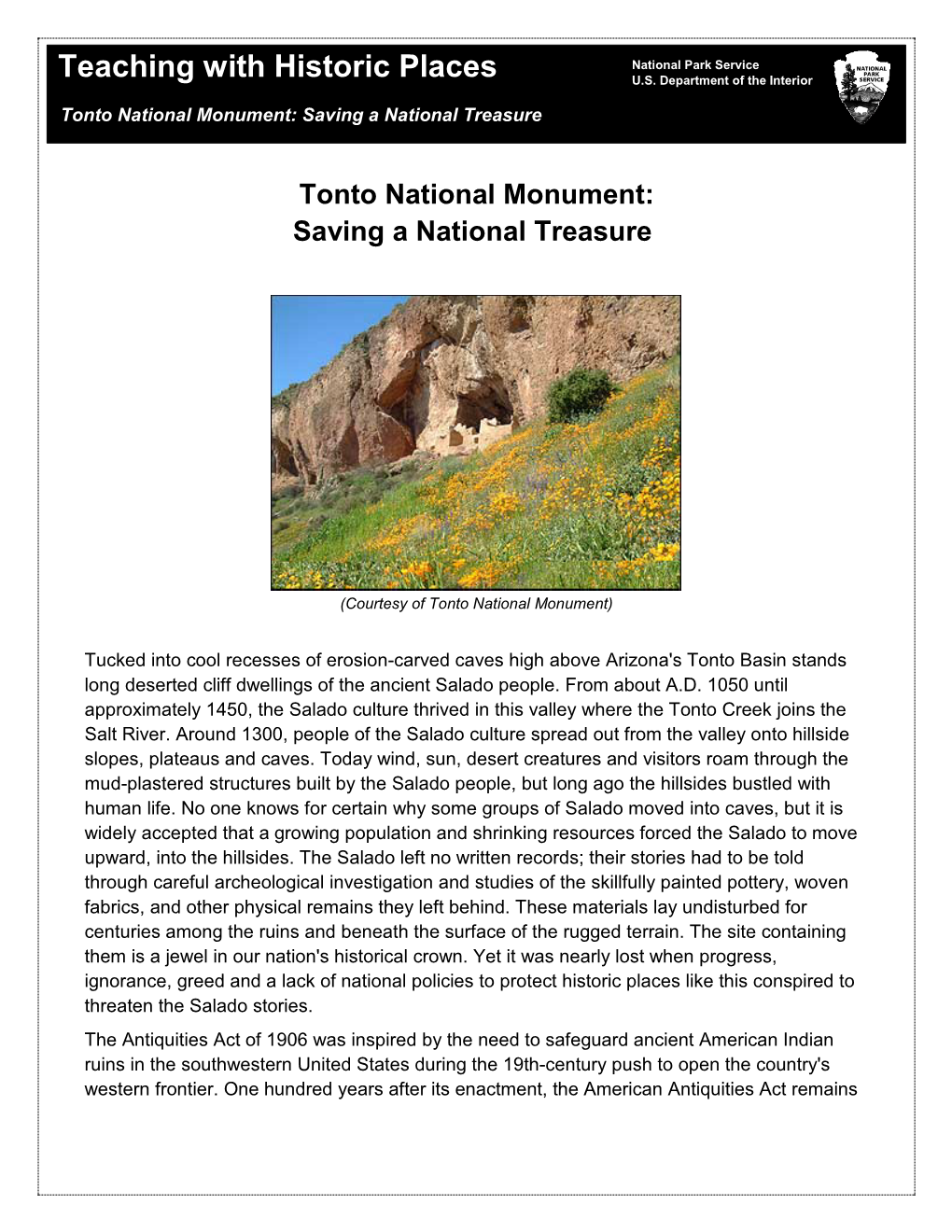 Tonto National Monument: Saving a National Treasure