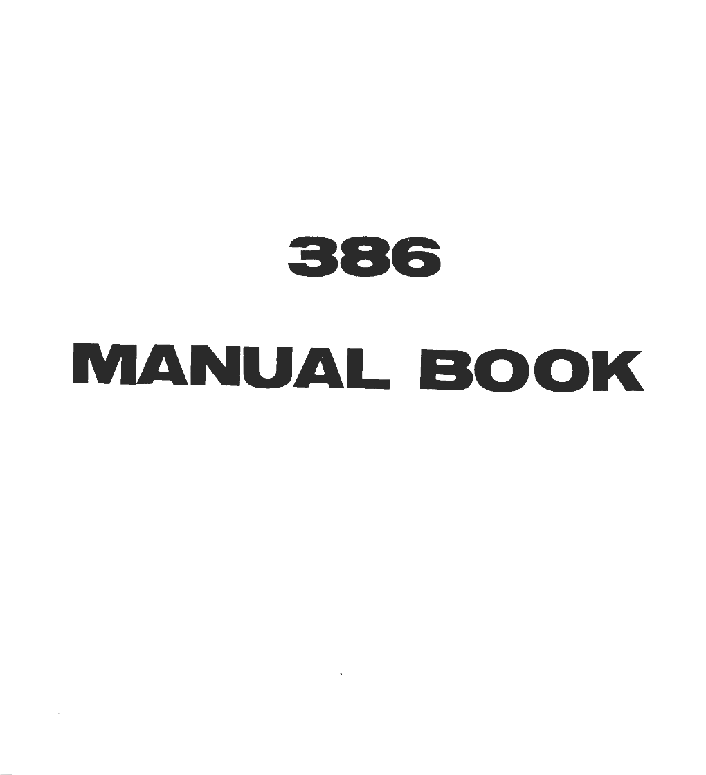 386 Manual Book