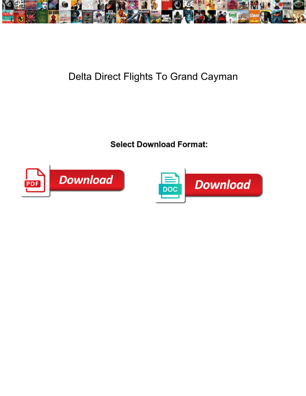 Delta Direct Flights to Grand Cayman