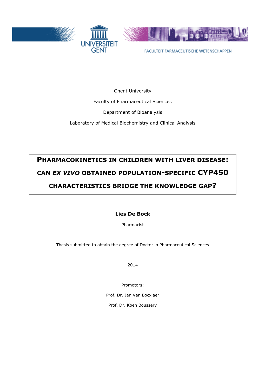 Pharmacokinetics in Children with Liver Disease