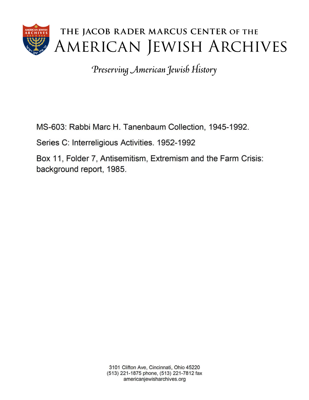 MS-603: Rabbi Marc H