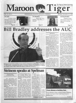 Bill Bradley Addresses the AUC