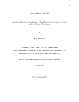 Going Beyond the Beyond Meat Burger: a Political Economic and Comparative Semiotic Analysis of Online Advertisements