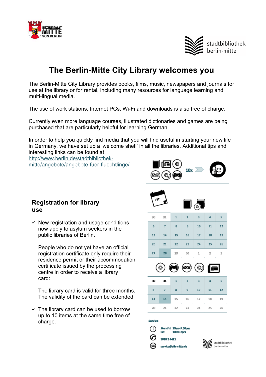 The Berlin-Mitte City Library Welcomes You