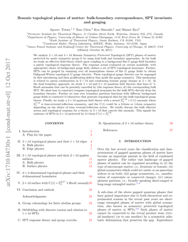 Bulk-Boundary Correspondence, SPT Invariants and Gauging