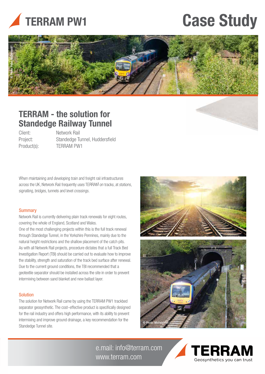 Standedge Railway Tunnel (Network Rail) Case Study Download