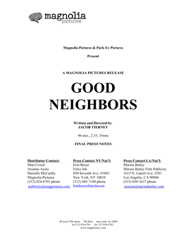 Good Neighbors