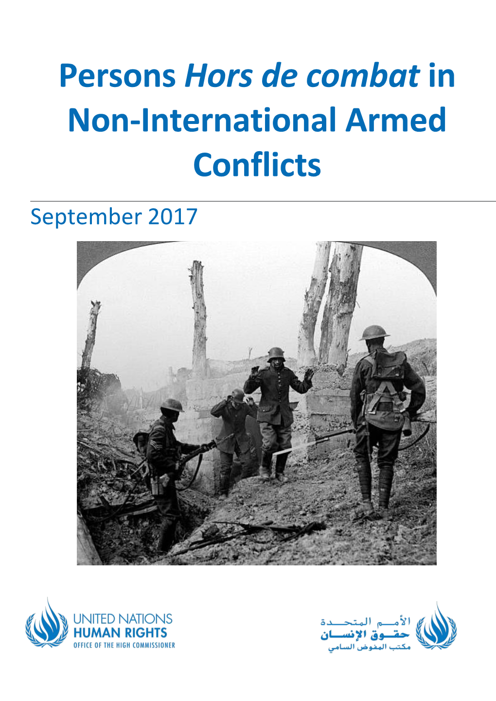 Persons Hors De Combat in Non-International Armed Conflicts