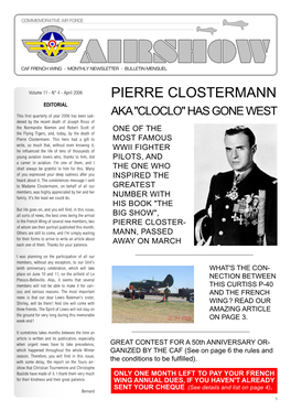 Pierre Clostermann Editorial