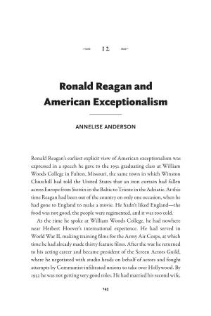 Ronald Reagan and American Exceptionalism