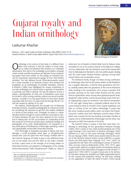 Gujarat Royalty and Indian Ornithology
