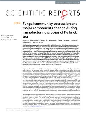 Fungal Community Succession and Major Components Change During