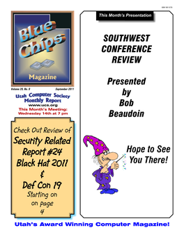 Security Related Report #24 Black Hat 2011 & Def Con 19