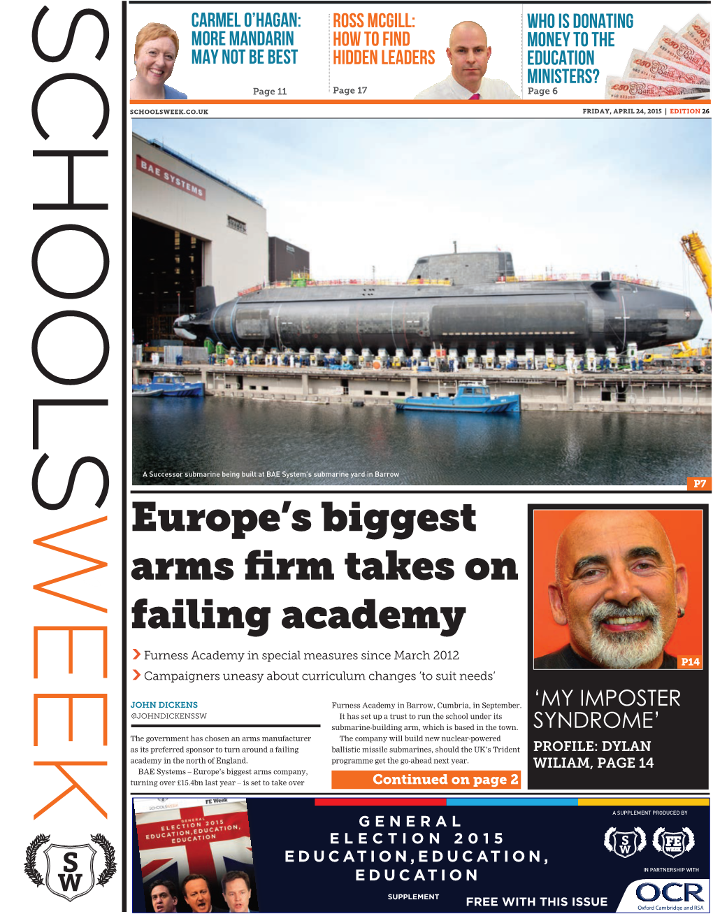 Europe's Biggest Arms Firm Takes on Failing Academy