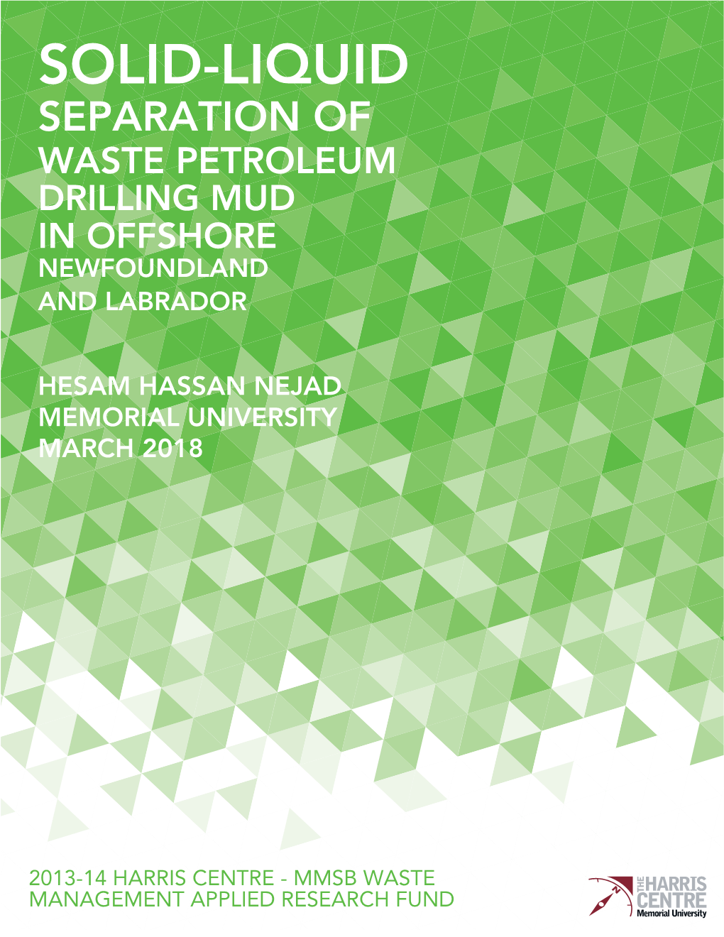 Solid-Liquid Separation of Waste Petroleum Drilling Mud in Offshore Newfoundland and Labrador