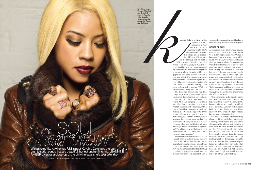 With a Voice Like Raw Honey, R&B Singer Keyshia Cole Taps the Pain