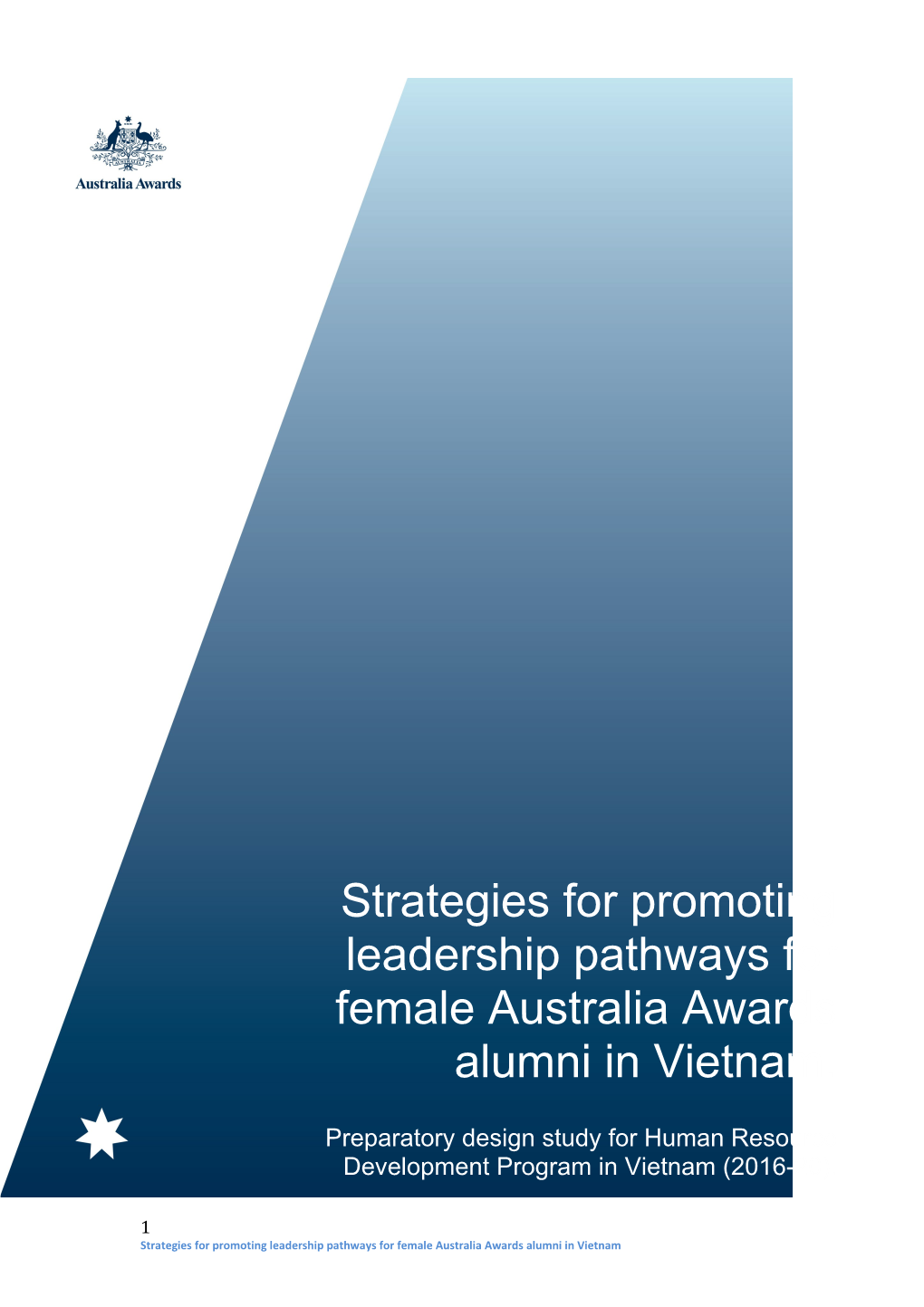 Strategies for Promoting Leadership Pathways for Female Australia Awards Alumni in Vietnam