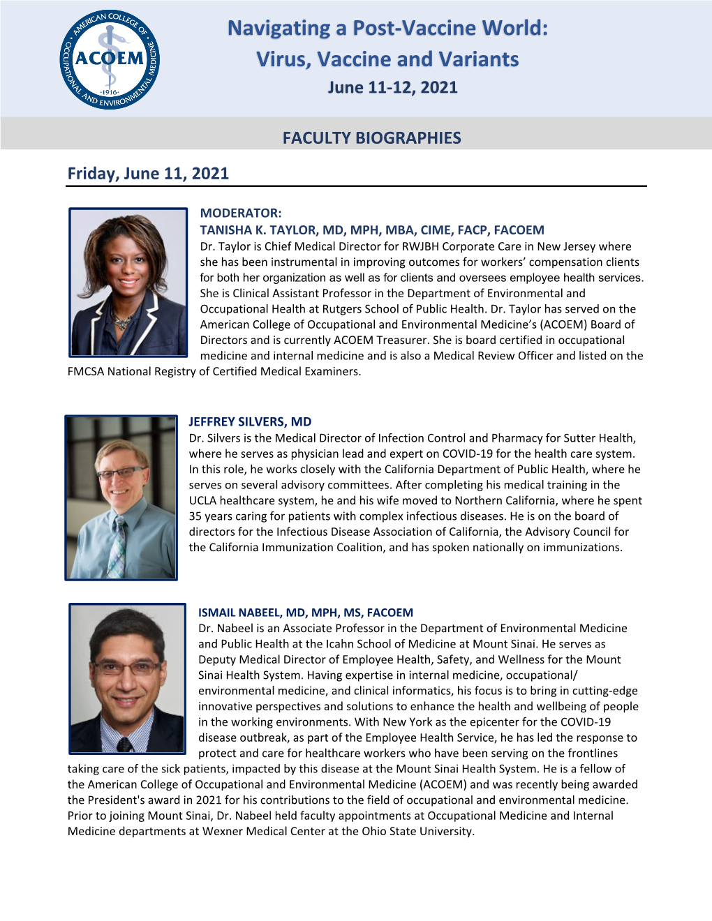 View Faculty Profiles