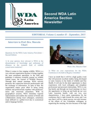 Second WDA Latin America Section Newsletter