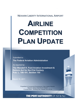 Airline Competition Plan Update