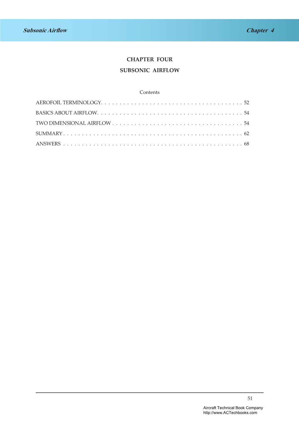 Chapter 4 Subsonic Airflow