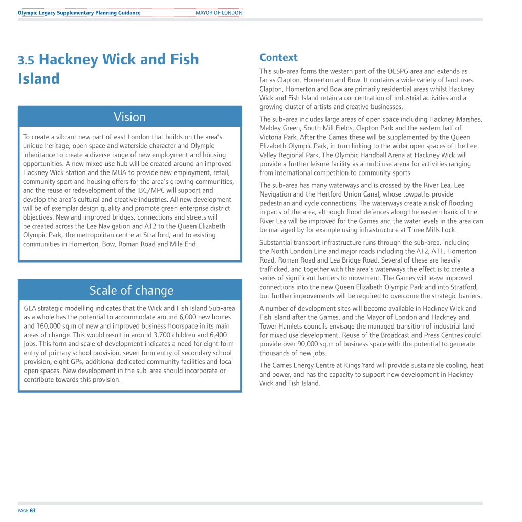 3.5 Hackney Wick and Fish Island