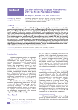 Can We Confidently Diagnose Pilomatricoma with Fine Needle Aspiration Cytology?