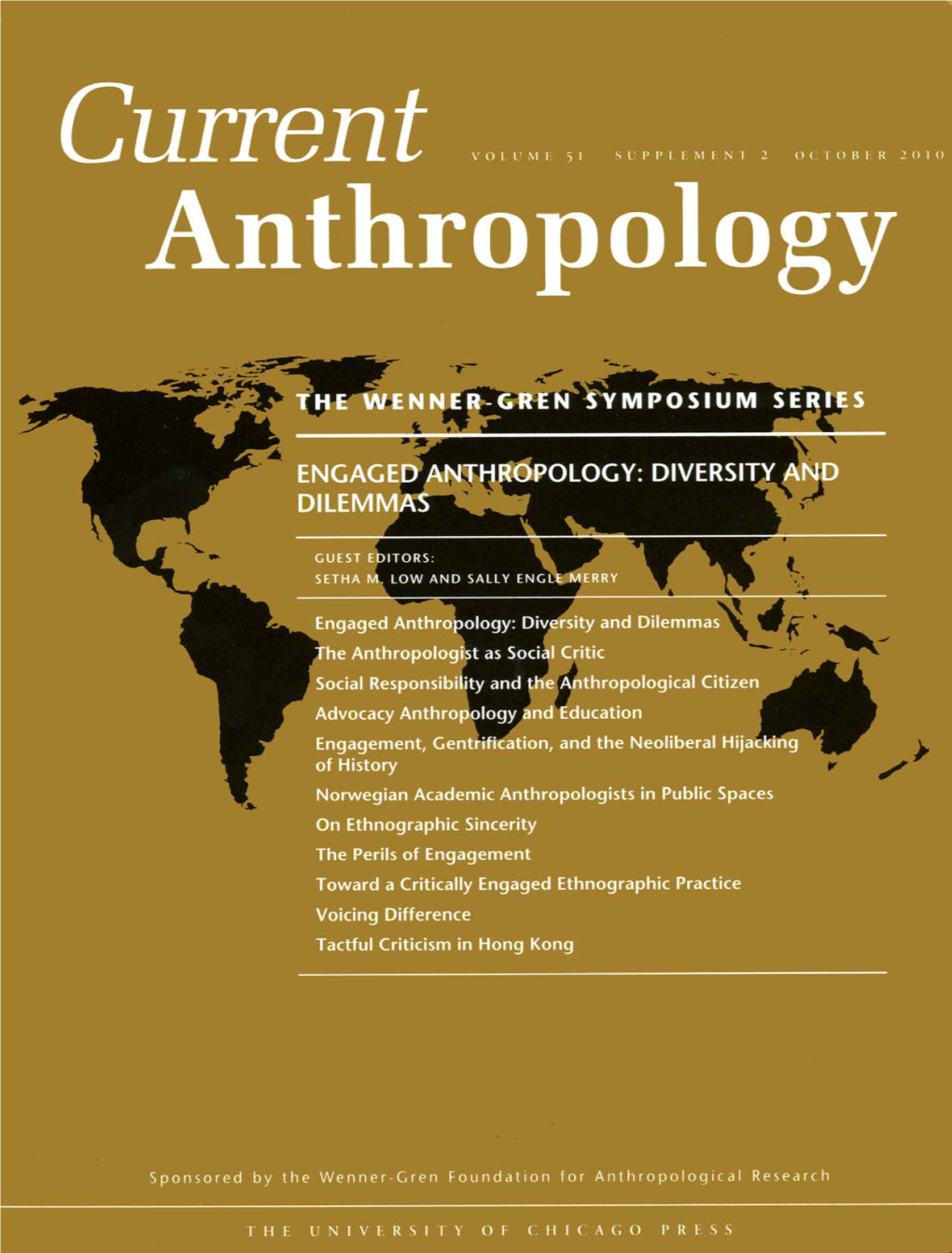 Engaged Anthropology: Diversity and Dilemmas